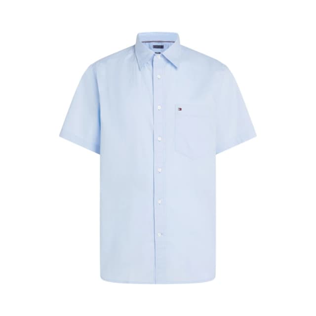 Tommy Hilfiger Mens Flex Short Sleeve Shirt Sweet Blue male S