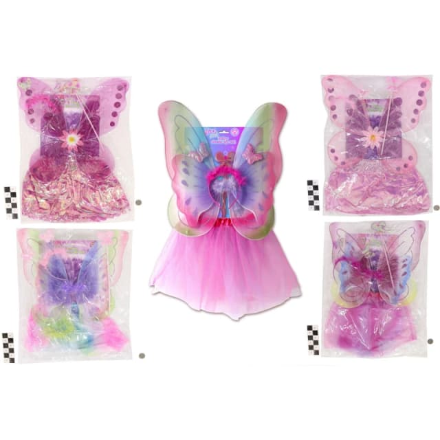 Its Girls Stuff 4 Piece Fairy Dress Up Set (Styles Vary) Multi unisex