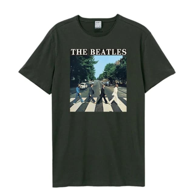 Amplified Amplified Men Abbey Road The Beatles T-Shirt in Charcoal Size: Small Charcoal S Male 5063470090662