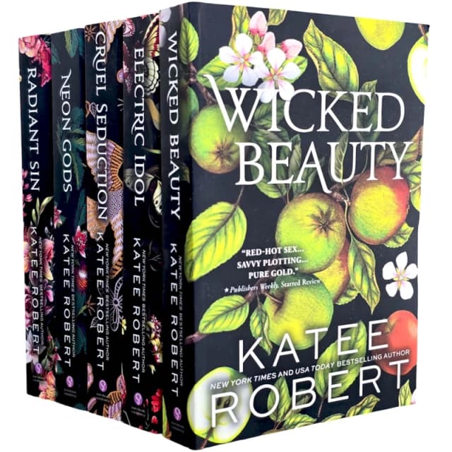 Dark Olympus Series 5 Book Set Katee Robert Neon Gods Electric Idol Wicked Beauty Radiant Sin Cruel Seduction Katee Robert Books