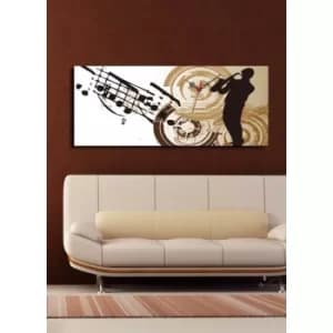 3070CS-5 Multicolor Decorative Canvas Wall Clock