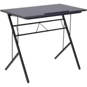 Zennor Tilting Computer & Craft Desk - Black