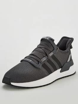 adidas Originals U Path Run - Grey/Black, Size 6, Men