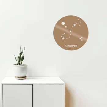 Scorrp?o Horoscope - Copper Copper Decorative Metal Wall Accessory
