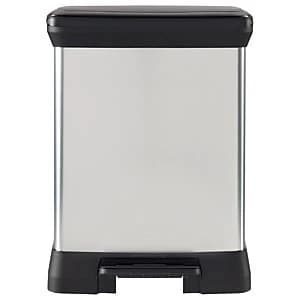 Curver Deco Double Recycling Bin with Pedal