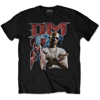 DMX - Bootleg Red Unisex Large T-Shirt - Black