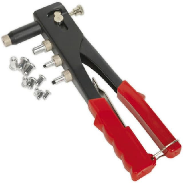 Loops Threaded Nut Riveter Tool - 255mm Hand Rivet Gun - Adjustable Nozzle M3 M4 M5 M6 Multi