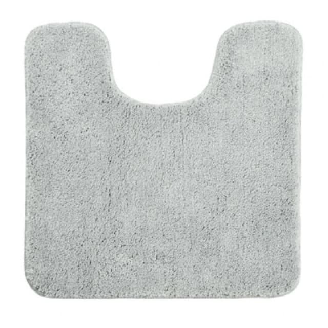 Allure Bath Fashions Luxury Microfibre Pedestal Mat Non-Slip Light Grey