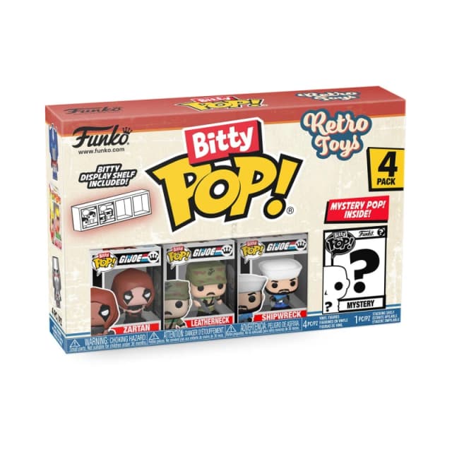 FUNKO Bitty POP: Retro Toys-GI Joe 4PK Multi unisex One Size