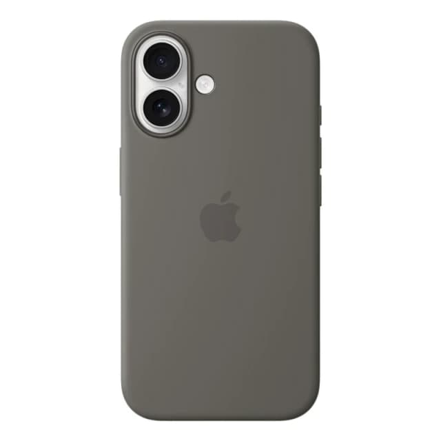 Apple iPhone 16 Silicone Case with MagSafe for iPhone 16 - Stone Grey