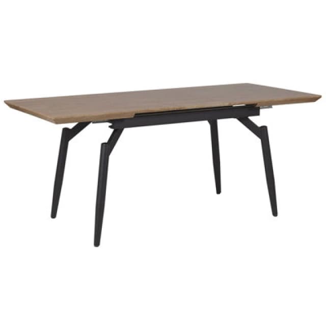 Beliani Extending Dining Table Barbosa Dark Brown 140/180 Cm 80 Cm