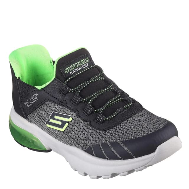 Skechers Slip-Ins Sneaker W Lateral Tech Pie Slip On Trainers Unisex Kids Charcoal/Black unisex 3 (36)