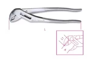Beta Tools 1048INOX INOX Stainless Steel Slip Joint Pliers 250mm 010480325