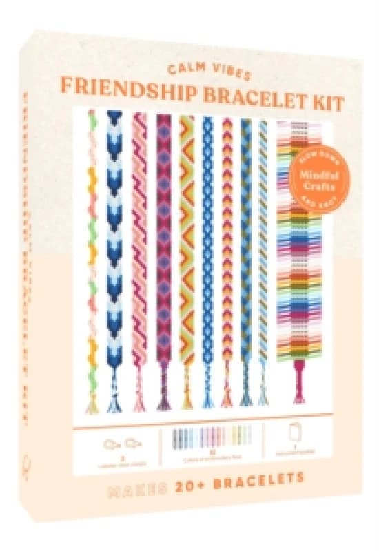 Mindful Crafts: Calm Vibes Friendship Bracelet Kit Kit