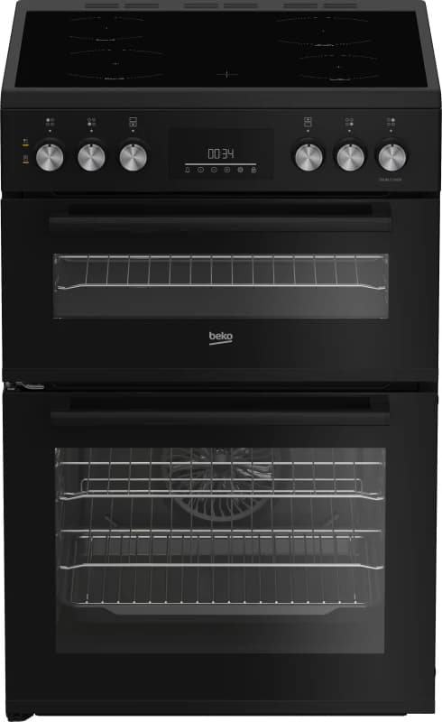 Beko AeroPerfect FDC6731K 60cm Wide Single Oven Electric Cooker with Ceramic Hob - Black - A/A Rated