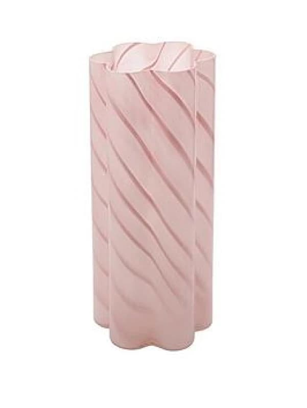 Hestia Pink Swirl Vase Light Pink