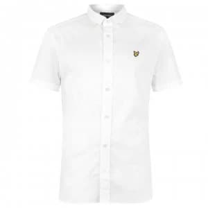 Lyle and Scott Short Sleeve Poplin Shirt - White 626