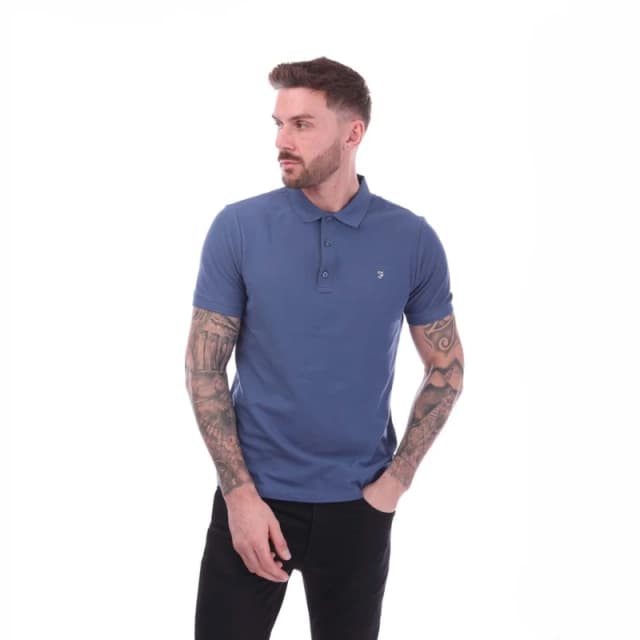 Farah Hudson Polo Shirt - Blue Blue S
