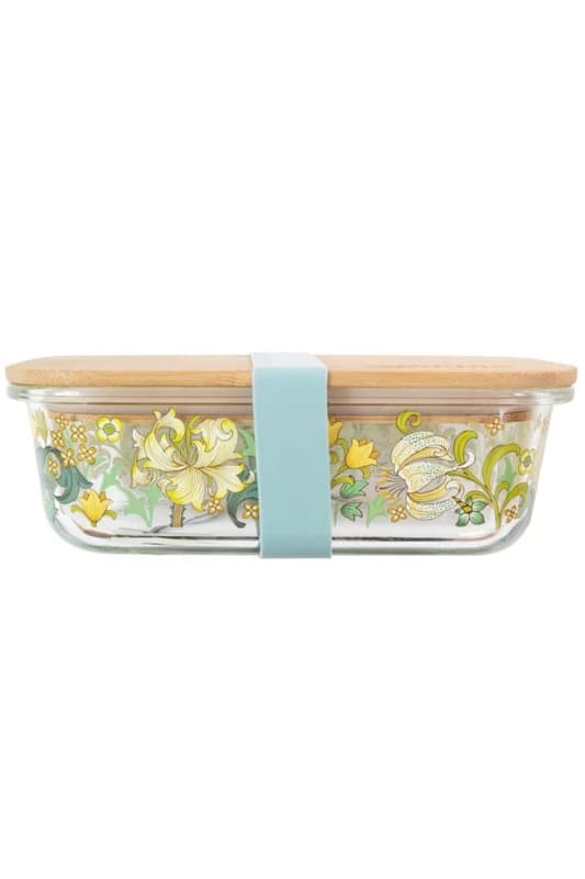 Portico Designs Ltd Portico Designs William Morris Golden Lily Glass Lunchbox 5.02021E+12