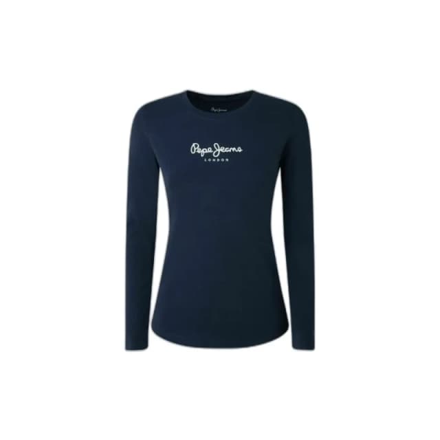 Pepe Jeans Logo Print T-Shirt with Long Sleeves blue Women S;M;XL