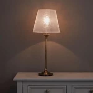 Strasbourg Grey Nickel Effect Table Lamp