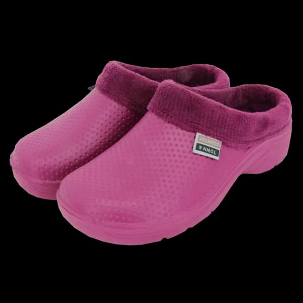 Town & Country Fleecy Cloggies (Raspberry) Size 4