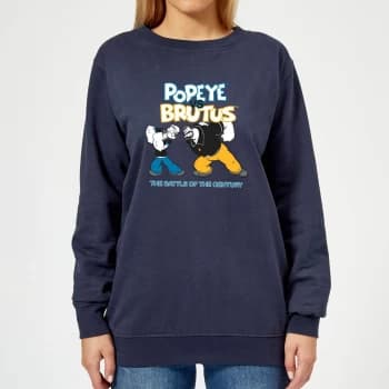 Popeye Popeye Vs Brutus Womens Sweatshirt - Navy - XL