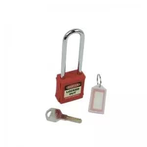 Safety Lockout Padlocks Long Shackle - Red each