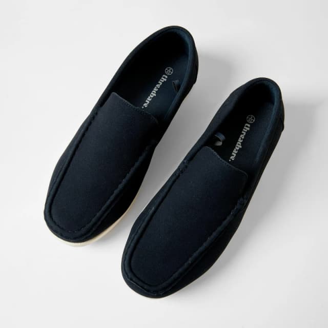 Threadbare Faux Suede Slip On Loafers Navy male 8