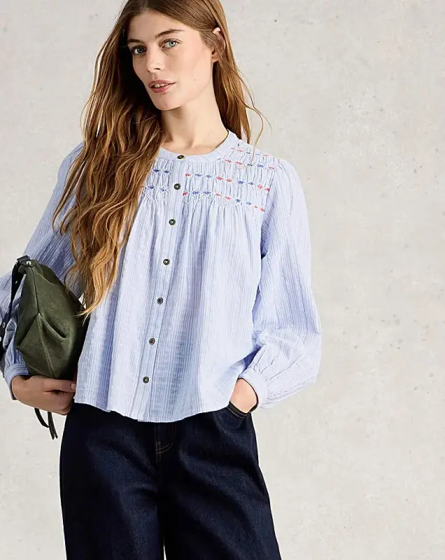 White Stuff White Stuff Sammy Top Blue Multi-Coloured - White Stuff - Size: 12 Blue Multi-Coloured Female 12 ZD48602