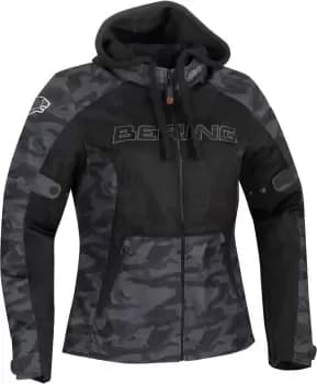 Bering Spirit Ladies Motorcycle Textile Jacket, black-multicolored, Size 36 for Women, black-multicolored, Size 36 for Women