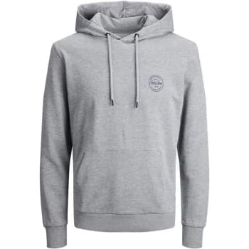 Jack and Jones and Jones Gordon Shark Hoodie Mens - Grey