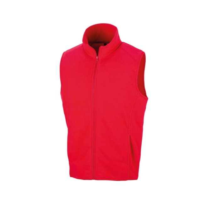 Result Result Men Core Microfleece Gilet in Red Size: X-Small Red XS Male 5059000439612