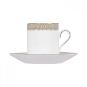 Wedgwood Lace Gold Bond Coffee Saucer Gold