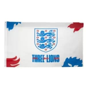 England FA Three Lions Crest Flag 5 x 3