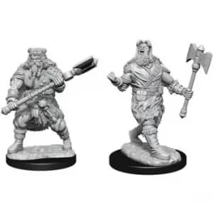 D&D Nolzur's Marvelous Unpainted Miniatures (W14) Human Barbarian Male