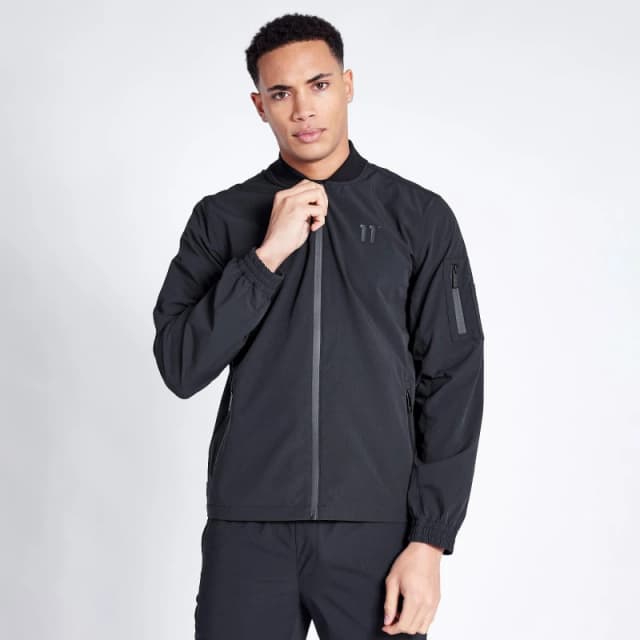 11 Degrees Krypton Bomber Jacket - Black 11D3639-001-S-11D