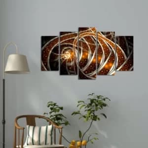 5ABSMDF-7 Multicolor Decorative MDF Painting (5 Pieces)