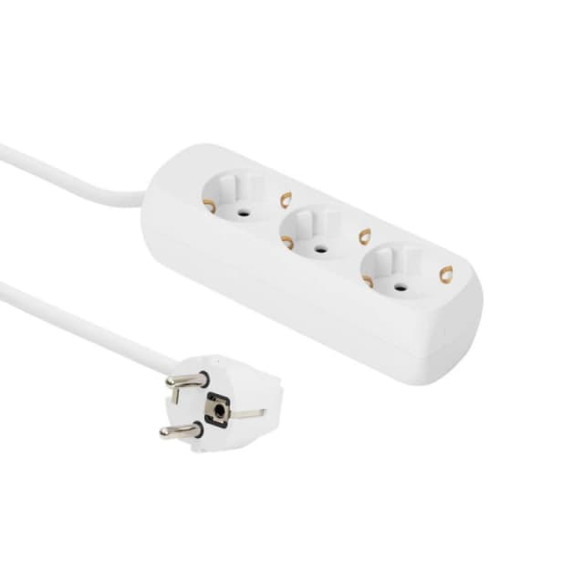 Microconnect GRU0033W power extension 3m 3 AC outlet(s) Indoor White