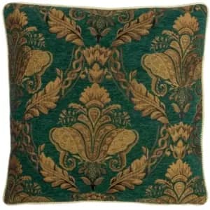 Shiraz Traditional Jacquard Cushion Emerald