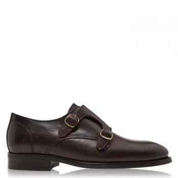 Reiss Lansen Monk Strap Smart Shoes - Brown
