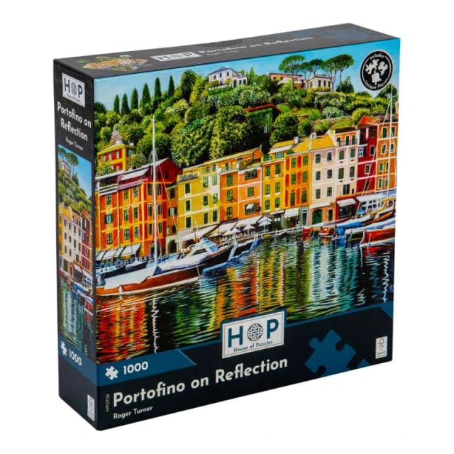The House Of Puzzles Portofino on Reflection 1000 Piece Jigsaw Puzzle Size: 1000 Pieces Multicolor Unisex 1000 Pieces