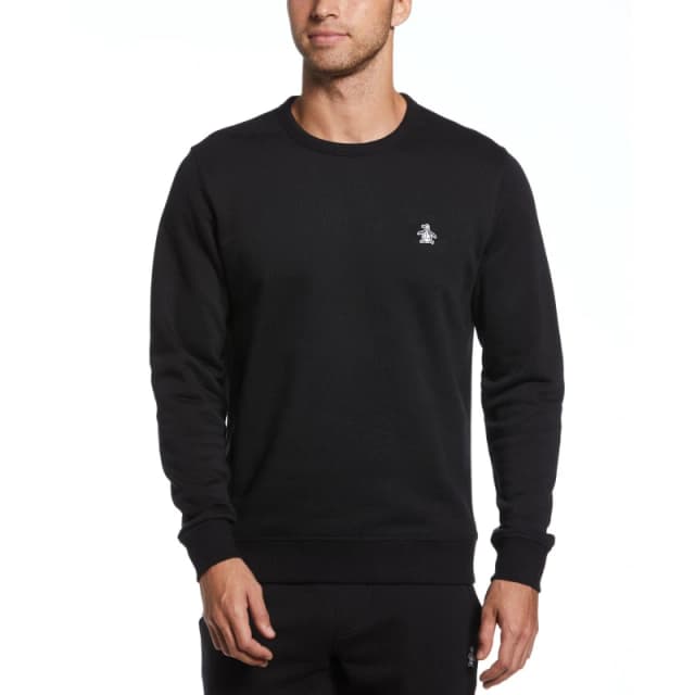 Original Penguin Original Fleece Crew Sweater - Black S
