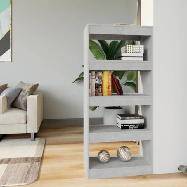 VIDAXL Vidaxl - Book Cabinet/Room Divider Concrete Grey 60x30x135cm Engineered Wood 8720286843291