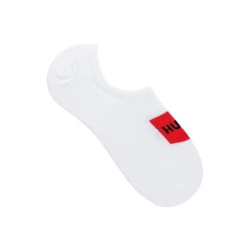 Hugo 2 Pack Label Low Cut Socks - White