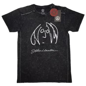 John Lennon - Self Portrait Unisex Large T-Shirt - Black
