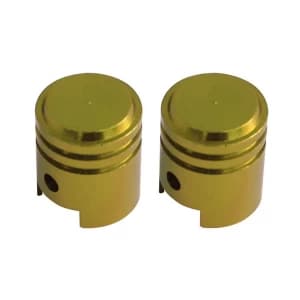 Savage Piston Valve Caps Schrader Gold