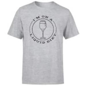 Liquid Diet Wine Mens T-Shirt - Grey - 3XL