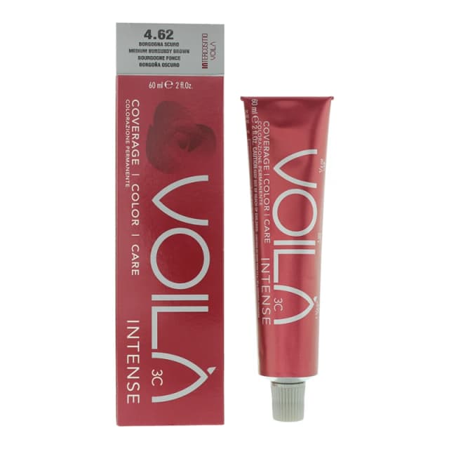 Intercosmo Voila 3c Intense 4.62 Medium Burgundy Brown Hair Colour 60ml