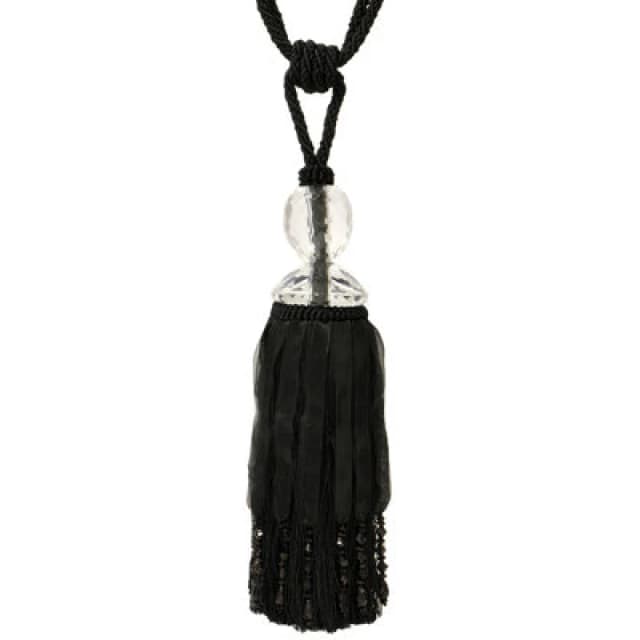 Paoletti Paoletti Savoy Tie Back in Black One Size Unisex 5025532248497